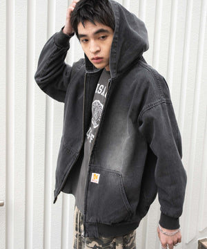 ブラック(ブラックオーバーダイ) モデル：180cm F着用