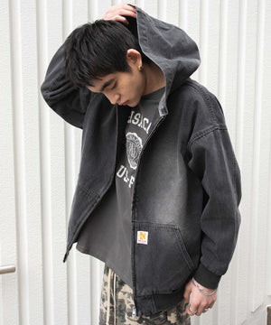 ブラック(ブラックオーバーダイ) モデル：180cm F着用