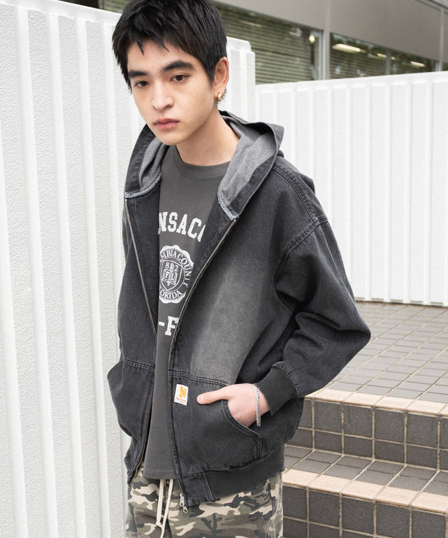 ブラック(ブラックオーバーダイ) モデル：180cm F着用