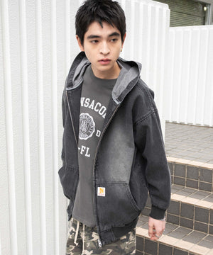 ブラック(ブラックオーバーダイ) モデル：180cm F着用