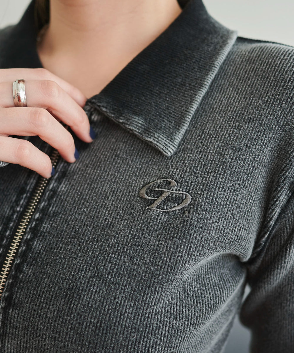 ヴィンテージライクWZIPトップス