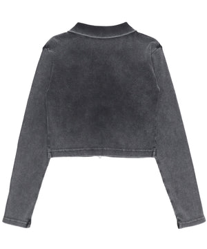 ヴィンテージライクWZIPトップス