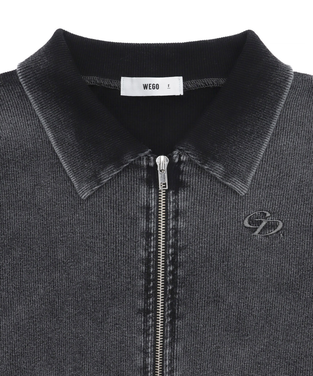 ヴィンテージライクWZIPトップス