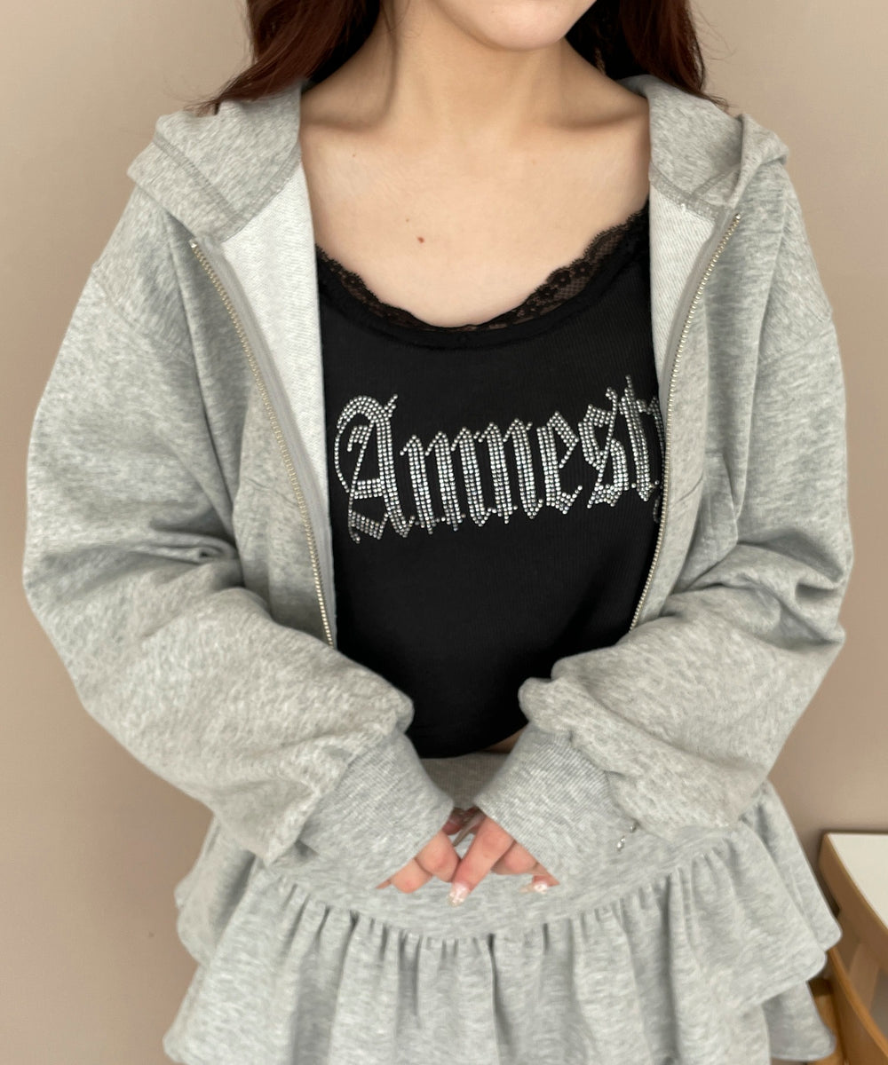 杢グレー モデル：160cm F着用