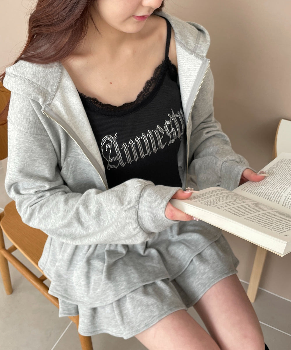 杢グレー モデル：160cm F着用