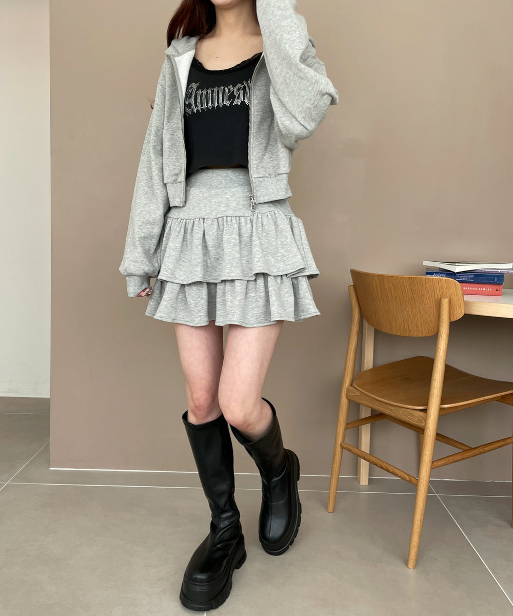 杢グレー モデル：160cm F着用