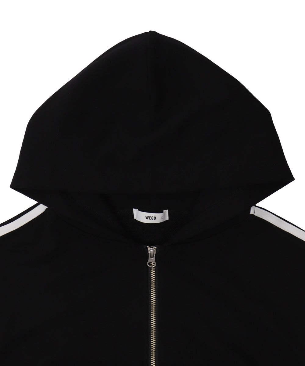 Wジップショートパーカー