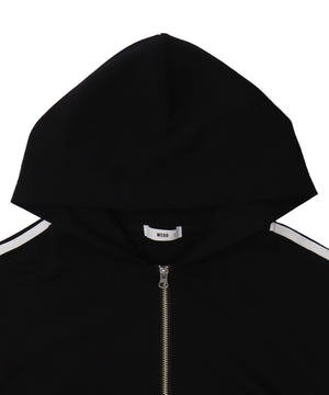 Wジップショートパーカー