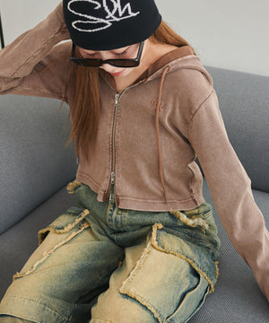 ブラウン　モデル:155cm F着用