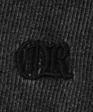 ワンポイント刺繍Wジップリブパーカー