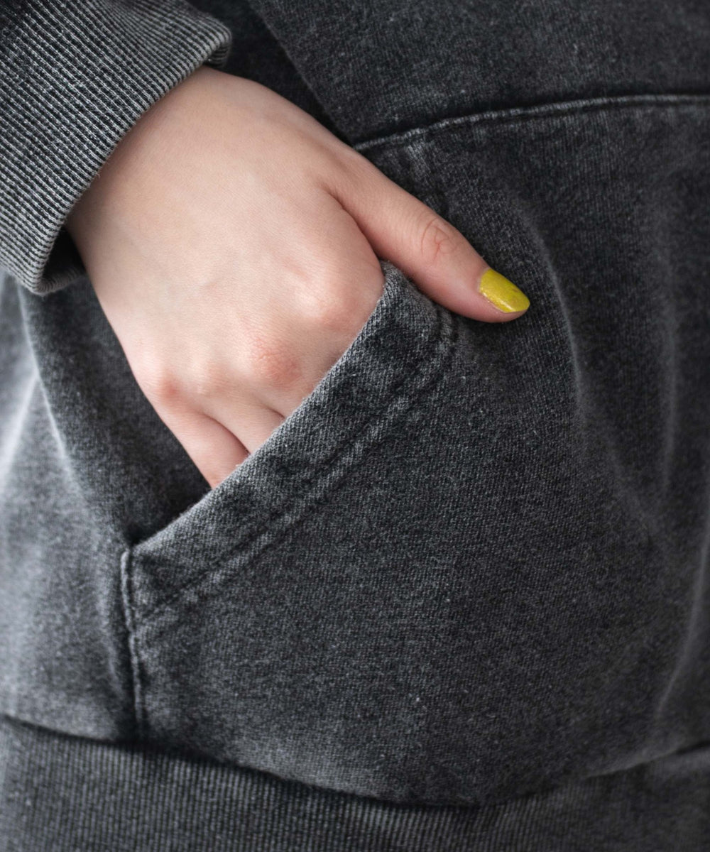 ロゴヴィンテージウォッシュジップパーカー