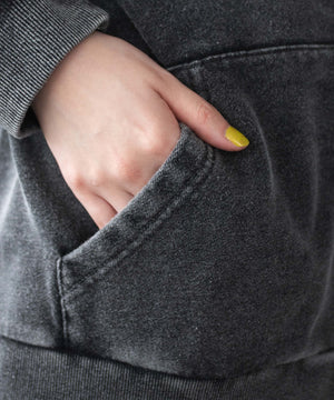 ロゴヴィンテージウォッシュジップパーカー