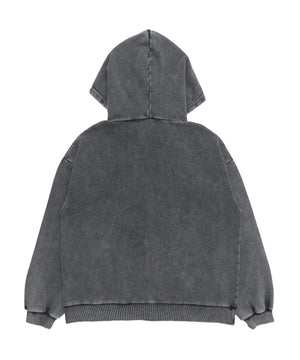 ロゴヴィンテージウォッシュジップパーカー