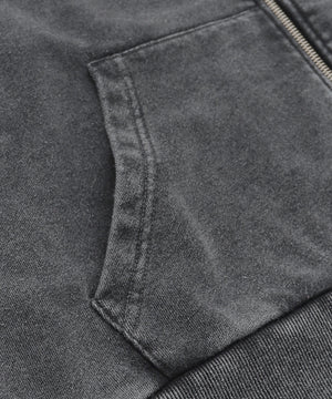 ロゴヴィンテージウォッシュジップパーカー