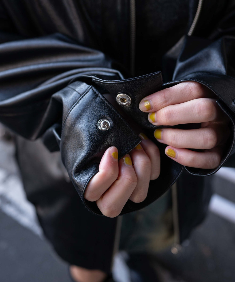 ヴィンテージライクPUフライトジャケット