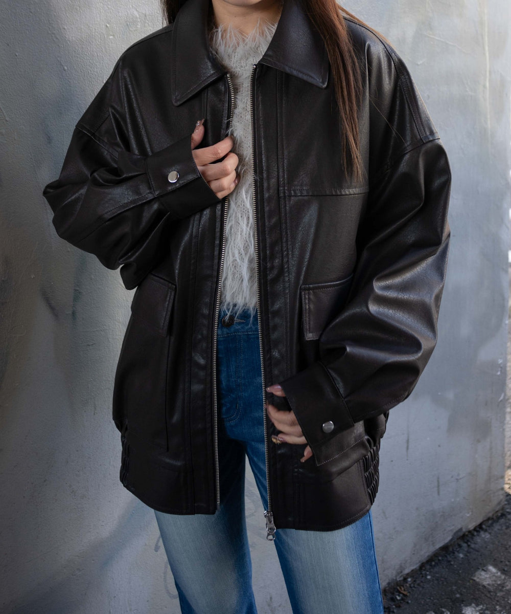 Dブラウン　モデル:155cm M着用