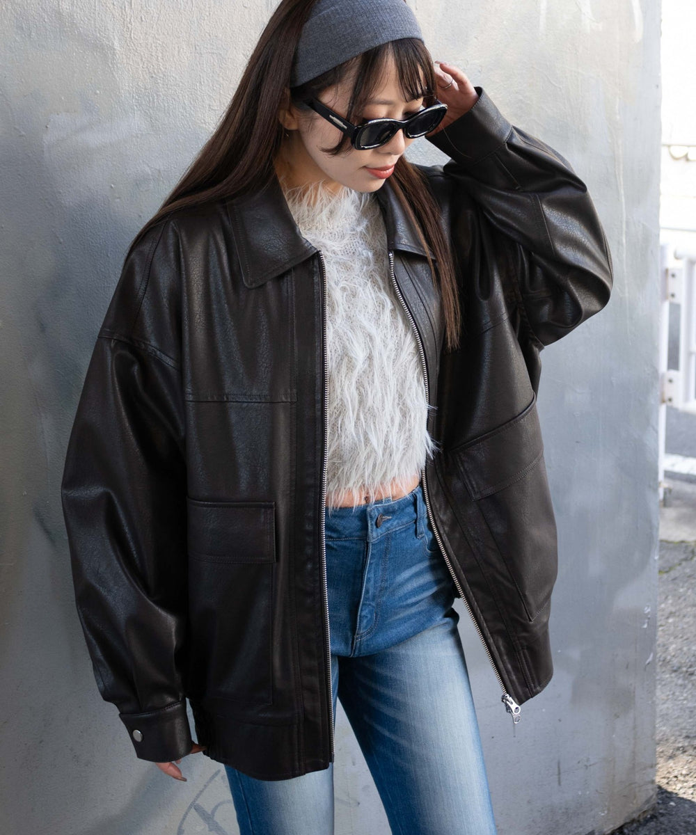 Dブラウン　モデル:155cm M着用