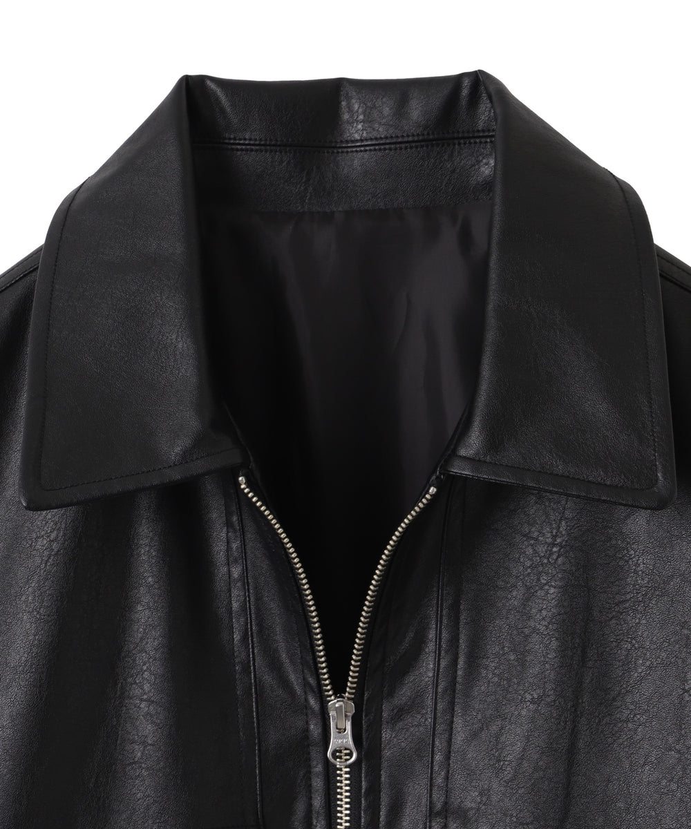 ヴィンテージライクPUフライトジャケット