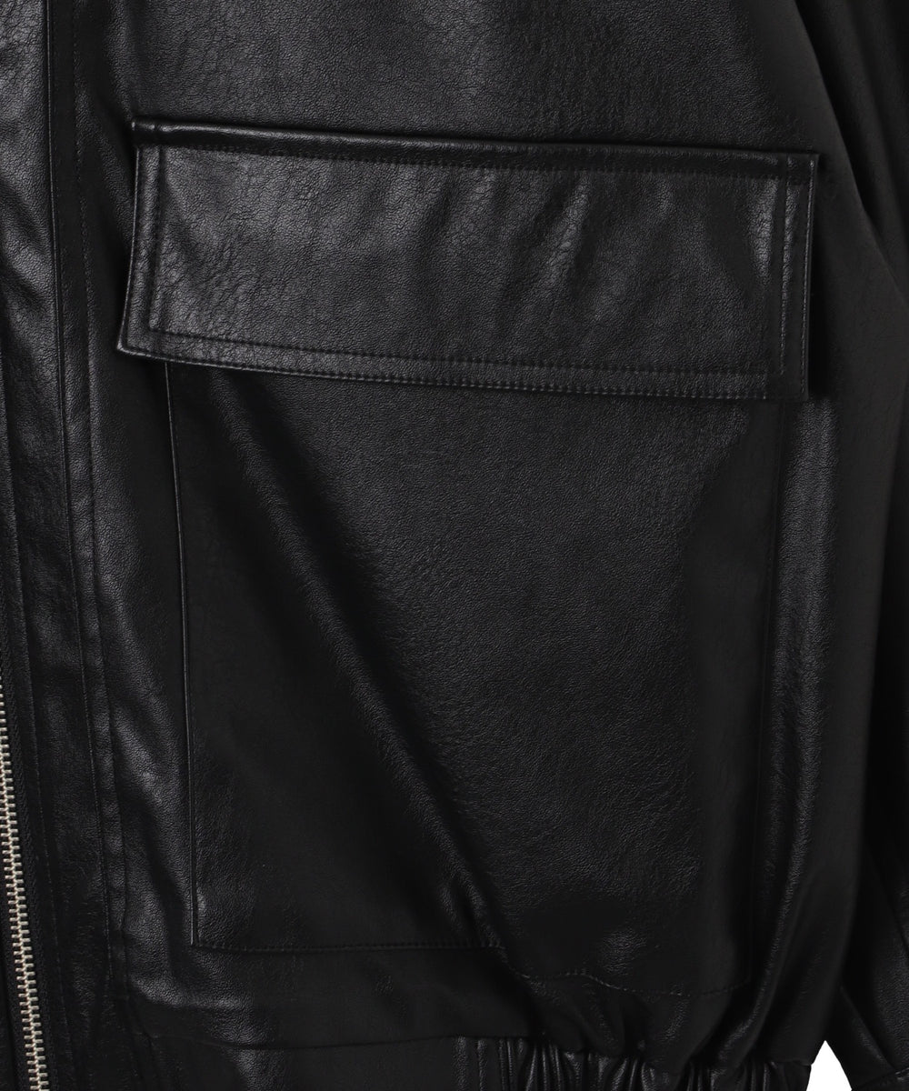 ヴィンテージライクPUフライトジャケット