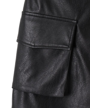 ヴィンテージライクPUカーゴミニスカート