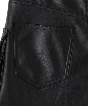 ヴィンテージライクPUカーゴミニスカート