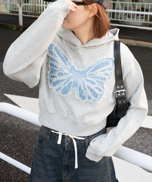 杢グレー　モデル:155cm F着用