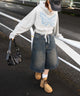 杢グレー　モデル:155cm F着用