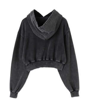 ヴィンテージウォッシュバタフライショートパーカー