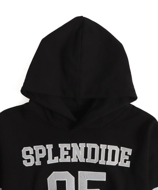 ナンバリングラインショートプルパーカー