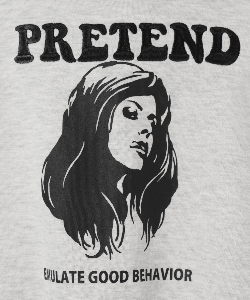 ガールプリントプルパーカー