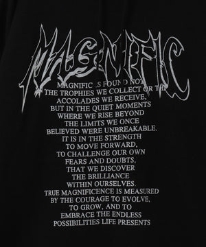 グラフィックプリントニットパーカー