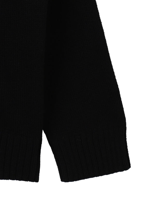 グラフィックプリントニットパーカー