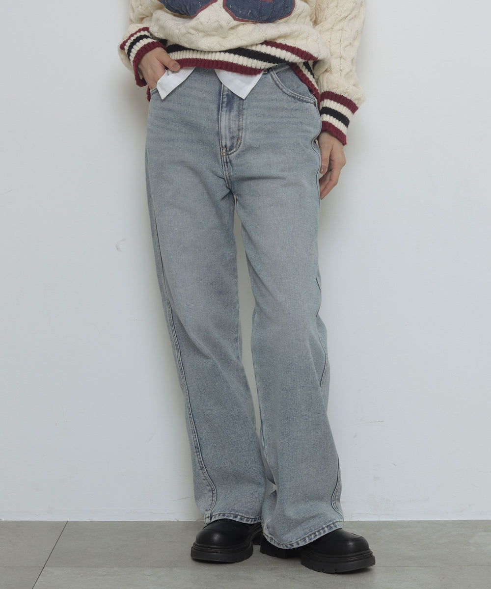 デニム淡　モデル：163cm M着用