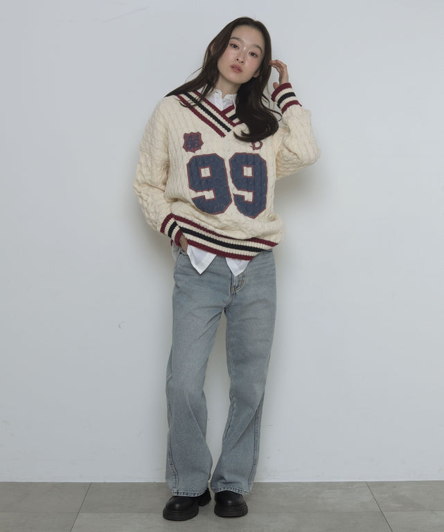 デニム淡　モデル：163cm M着用