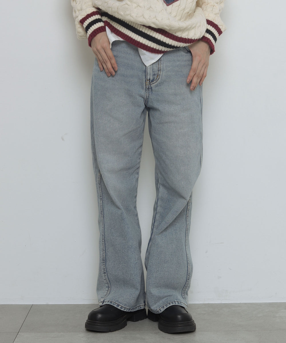 デニム淡　モデル：163cm M着用