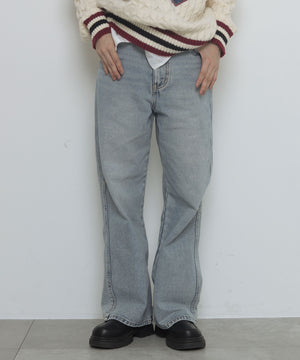 デニム淡　モデル：163cm M着用