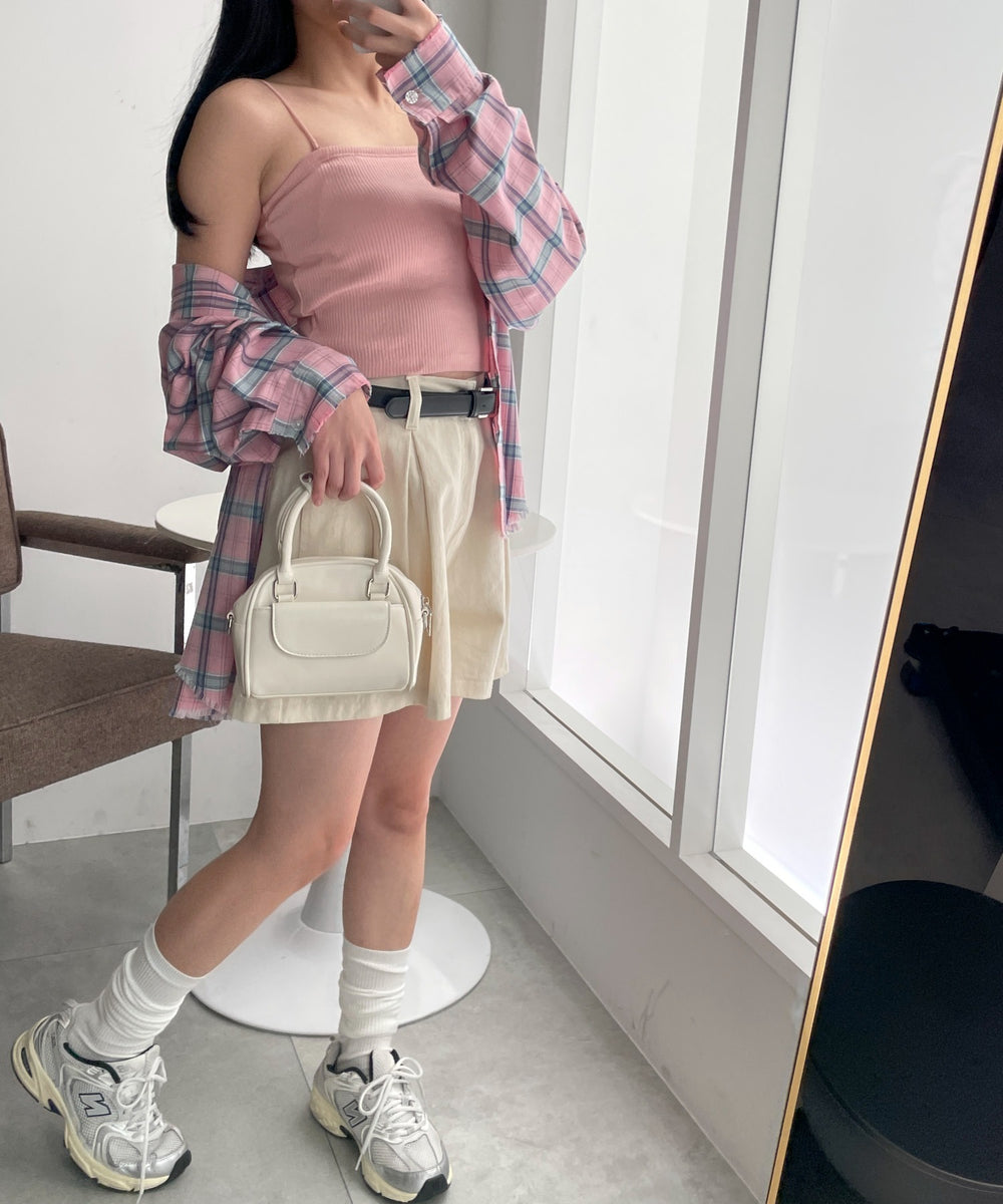 Lピンク モデル：155cm M着用