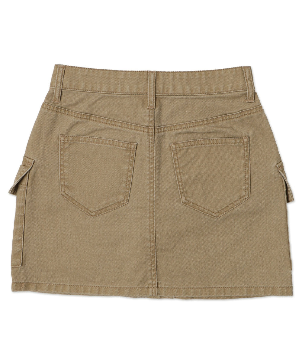 ヴィンテージウォッシュカーゴミニスカート