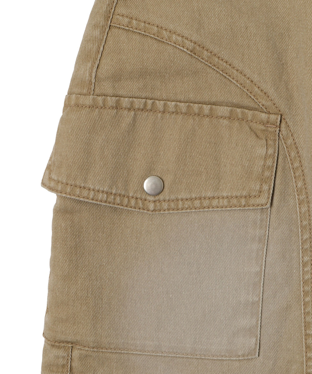 ヴィンテージウォッシュカーゴミニスカート