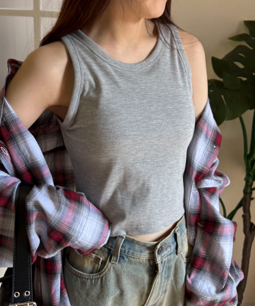 杢グレー　モデル:160cm M着用