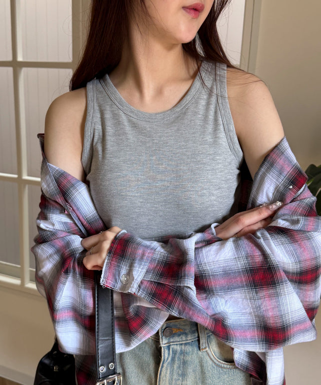 杢グレー　モデル:160cm M着用