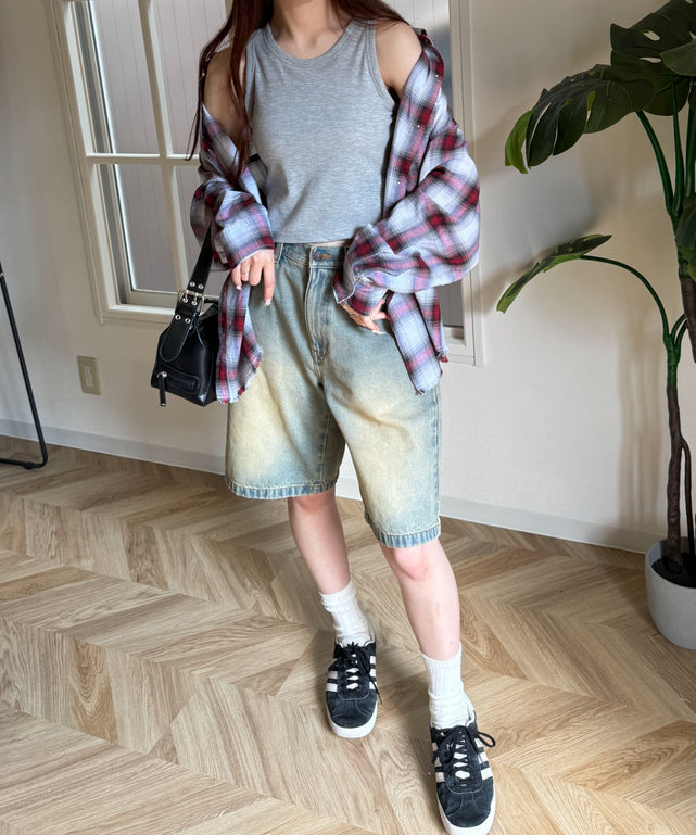 杢グレー　モデル:160cm M着用