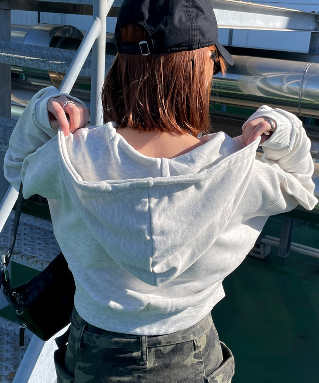 杢グレー モデル：155cm F着用