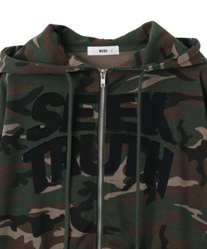 ロゴZIPショートパーカー