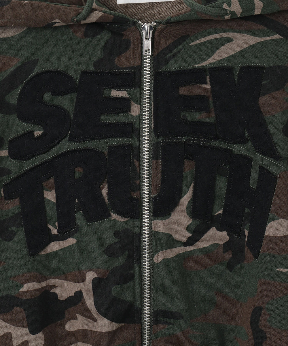 ロゴZIPショートパーカー