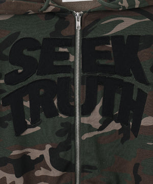 ロゴZIPショートパーカー