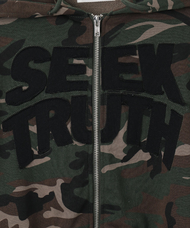 ロゴZIPショートパーカー