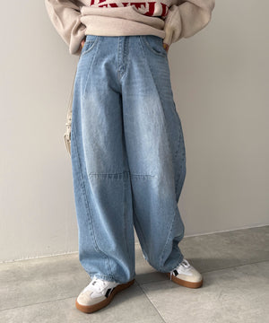 デニム淡 モデル：155cm M着用