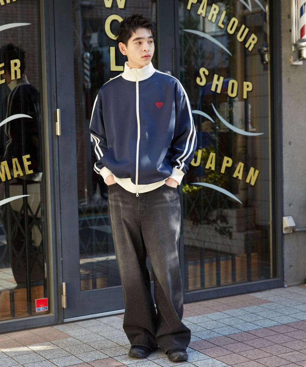 ネイビー 　モデル:180cm L着用