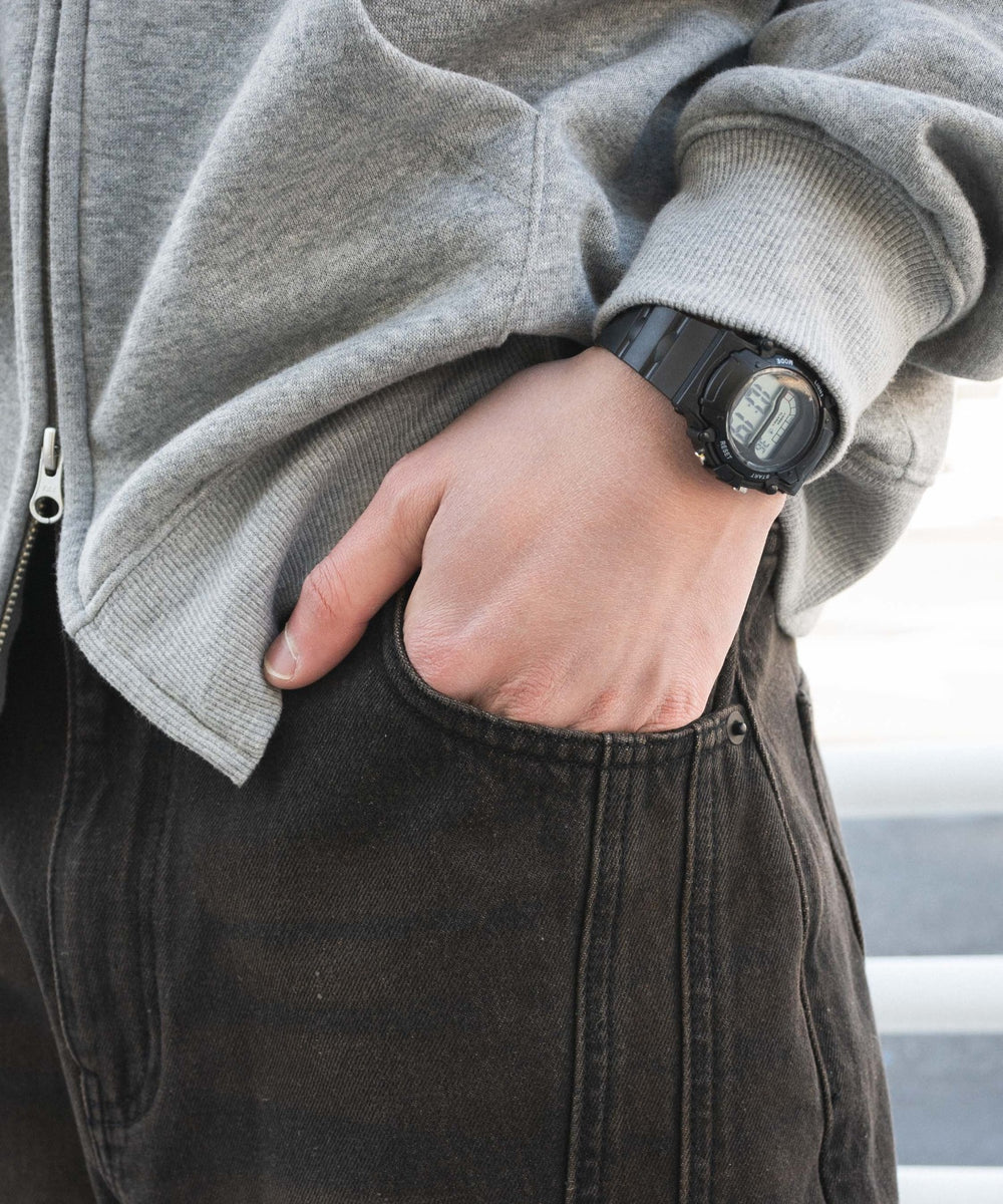 イージー3Dバレルレッグデニムパンツ